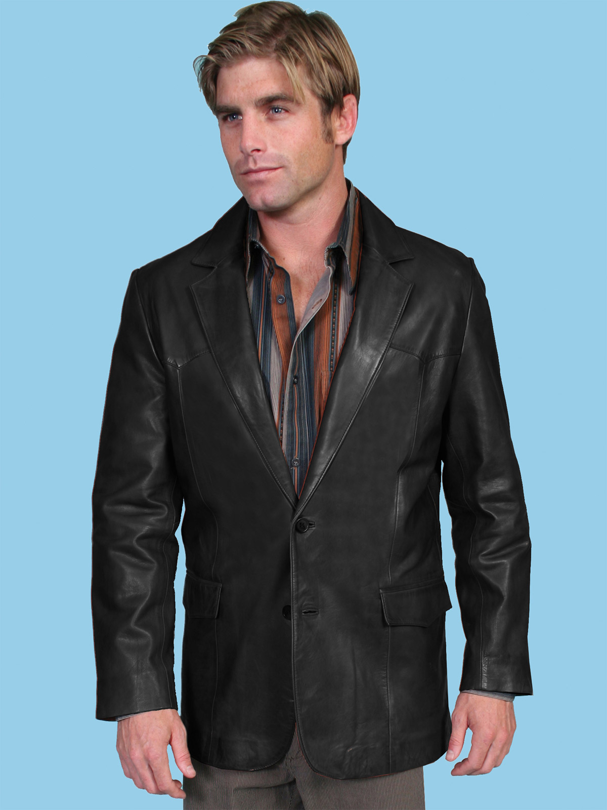 Scully lamb leather clearance blazer